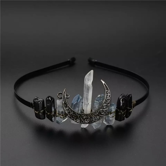 New! Raw Crystal Black Moon & Quartz - Picture 6 of 10